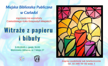 Witraże z papieru i bibuły, czyli warsztaty rękodzieła

